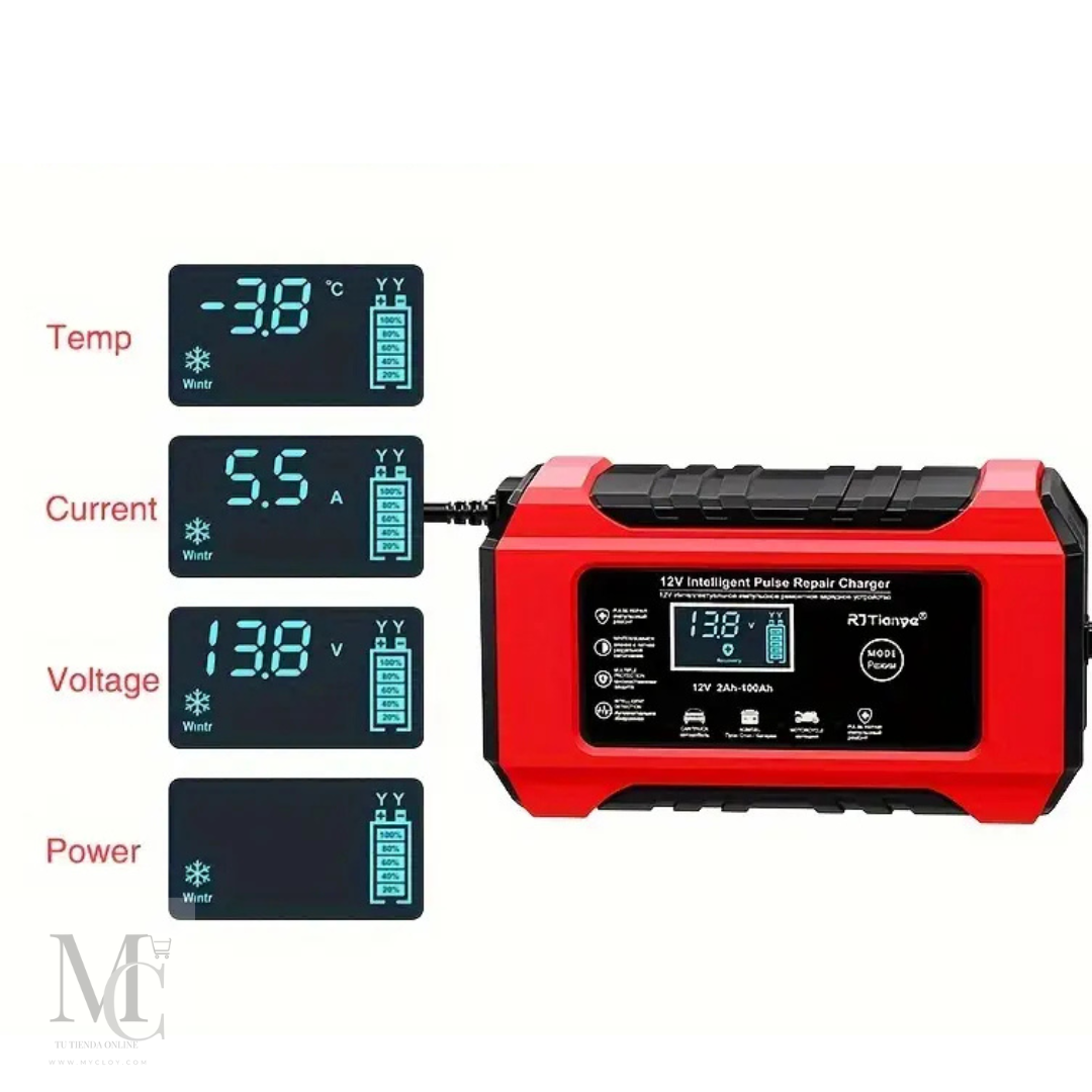 "ENERGYFIX™"🔋 Cargador De Baterías Para Auto